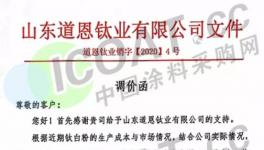 瘋漲！十幾家鈦白粉企業(yè)再次漲價(jià)！TDI暴漲21% ！