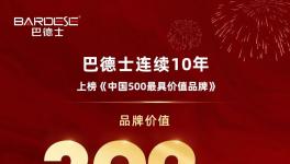 連續(xù)10年入選！10年增長337%！巴德士怎么做的？
