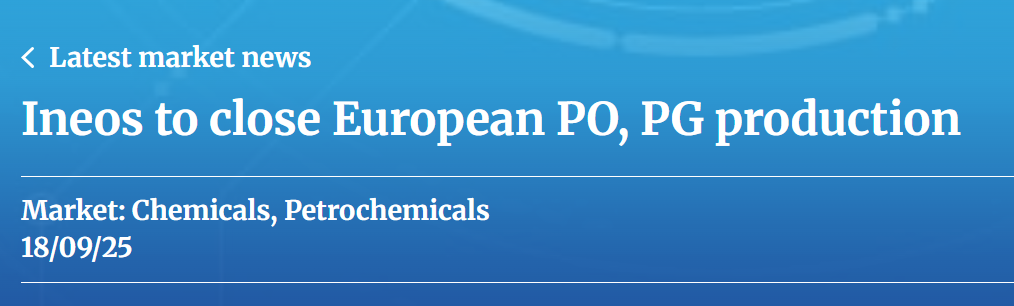 突發(fā)！英力士與索爾維頭部化工企業(yè)雙雙關(guān)停！